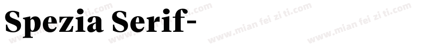 Spezia Serif字体转换
